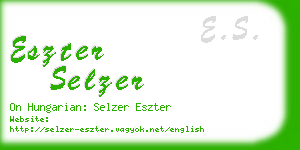 eszter selzer business card